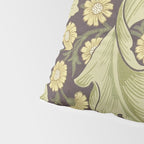 William Morris Leicester Chocolate Olive Floral Pillow Sham Gallery Image 4