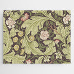 William Morris Leicester Chocolate Olive Floral Jigsaw Puzzle Gallery Image 1