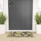 William Morris Leicester Chocolate Olive Floral Welcome Mat Gallery Image 3