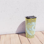 let's be better together // protect mother earth // retro art by surfy birdy Travel Mug Gallery Image 4