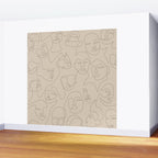 She's Beige Wall Mural Gallery Image 2