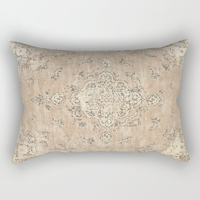Heritage Vintage Rug Design Rectangular Pillow Gallery Image 2