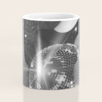 Disco Night | Black & White Photography | Vintage Photo Art Print | Groovy Christmas Party Coffee Mug Gallery Image 4