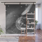 Disco Night | Black & White Photography | Vintage Photo Art Print | Groovy Christmas Party Wall Mural Gallery Image 1