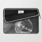 Disco Night | Black & White Photography | Vintage Photo Art Print | Groovy Christmas Party Laptop Sleeve Gallery Image 2
