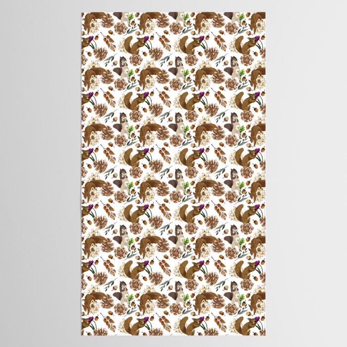 Flowering squirrel meadow Tablecloth Gallery Image 2