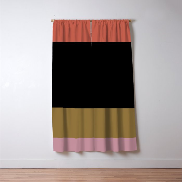 Contemporary Color Block IV Window Curtain Gallery Image 3