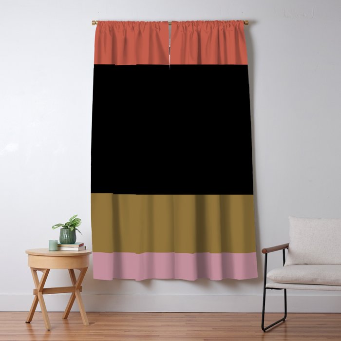 Contemporary Color Block IV Window Curtain Gallery Image 1