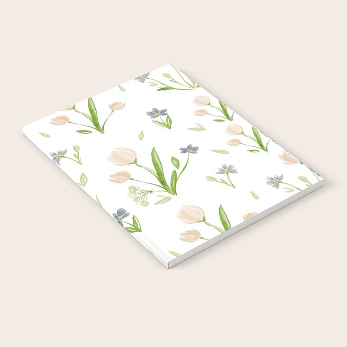 Watercolor Floral Pattern Botanical Design Notebook Gallery Image 2