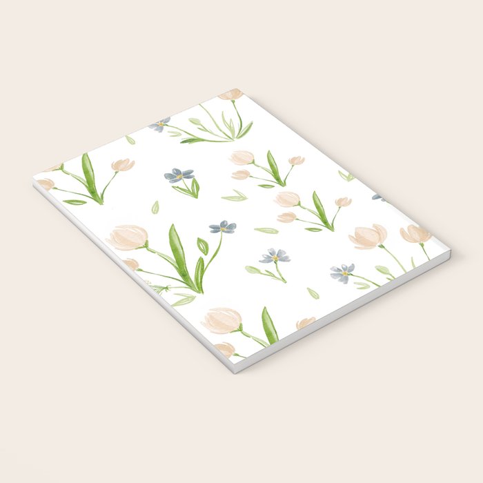 Watercolor Floral Pattern Botanical Design Notebook Gallery Image 3