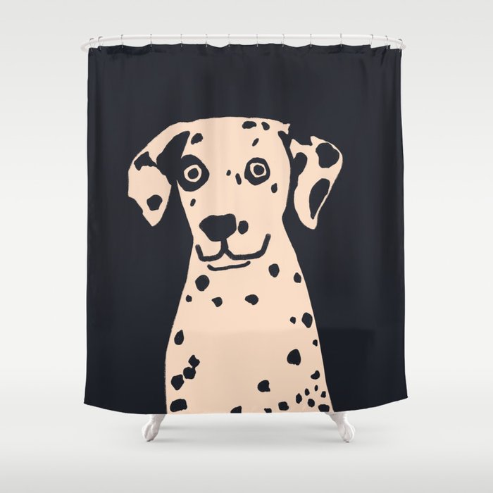 Hey spotty dog Shower Curtain Gallery Image 1
