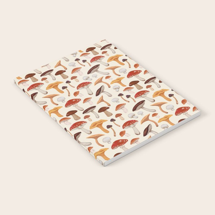 Mushroom Medley Pattern - Neutral Notebook Gallery Image 1
