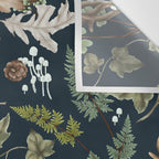 Bohemian leafy forest at night Wall Tapestry Gallery Image 3