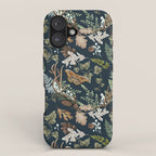 Bohemian leafy forest at night iPhone Case Gallery Image 1