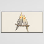 Cockatiel Cuddle Desk Mat Gallery Image 3