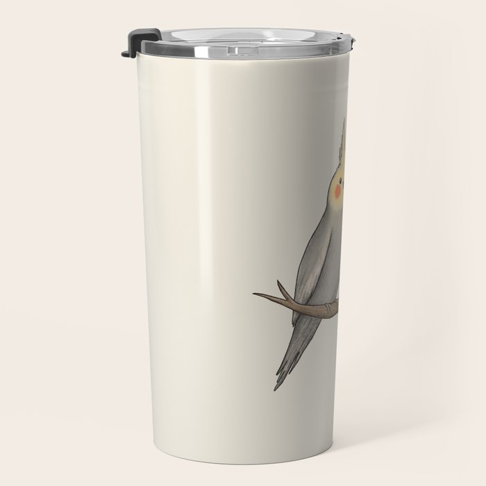Cockatiel Cuddle Travel Mug Gallery Image 3