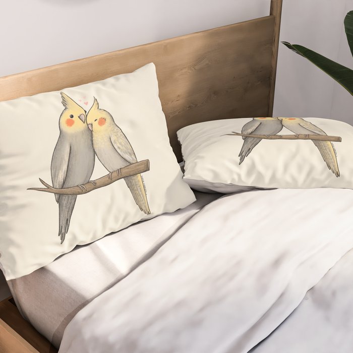 Cockatiel Cuddle Pillow Sham Gallery Image 2
