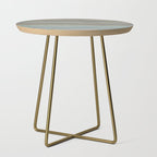 Taupe, gold and teal stripes Side Table Gallery Image 1