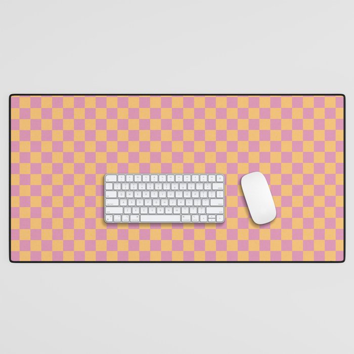 Checked Print - Jelly Desk Mat Gallery Image 1
