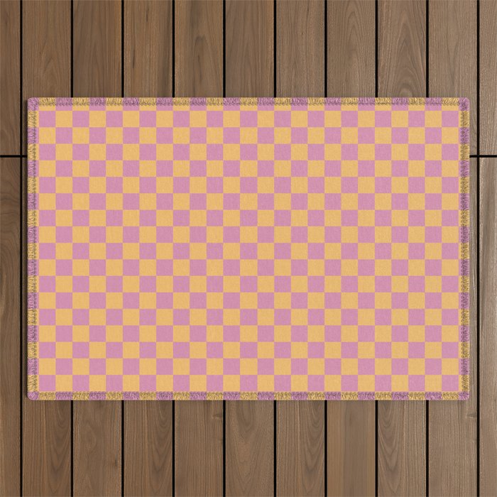 Checked Print - Jelly Outdoor Rug Gallery Image 1