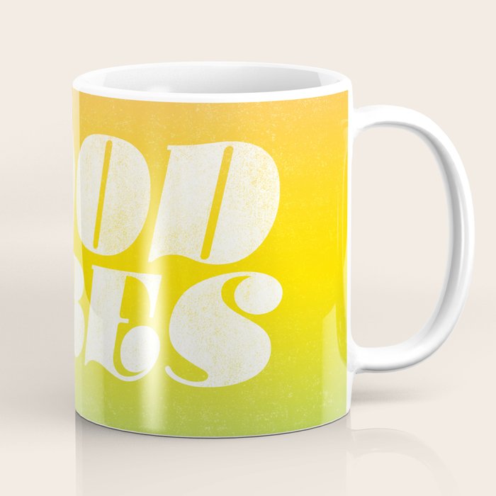 good vibes, rainbow Coffee Mug Gallery Image 1