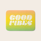 good vibes, rainbow Bath Mat Gallery Image 1