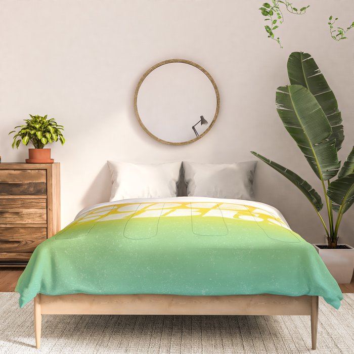 good vibes, rainbow Comforter Gallery Image 3