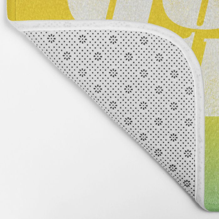 good vibes, rainbow Bath Mat Gallery Image 2