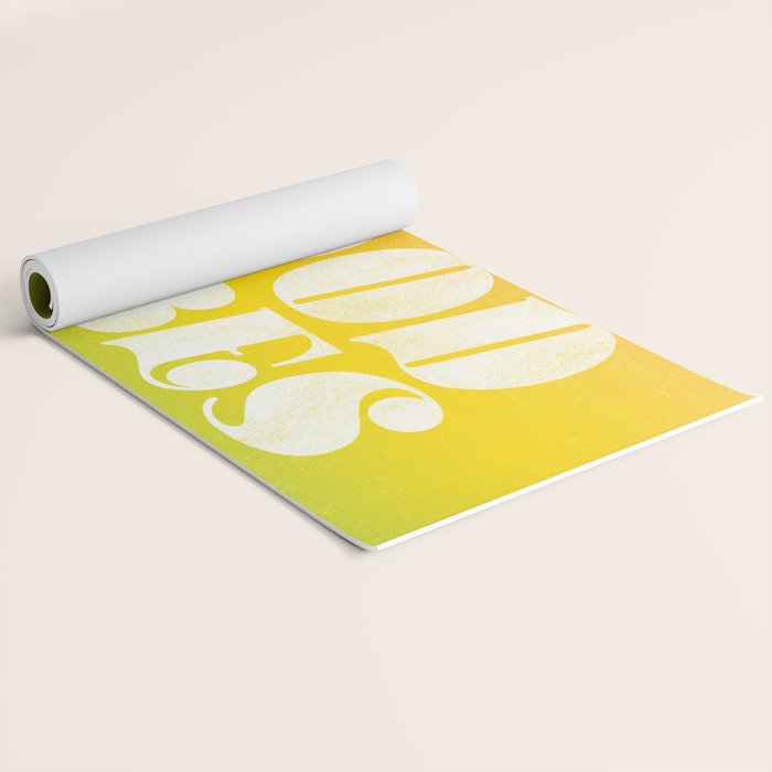 good vibes, rainbow Yoga Mat Gallery Image 2