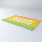 good vibes, rainbow Rug Gallery Image 3