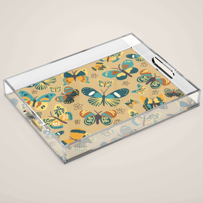 Butterflies#3 Acrylic Tray Gallery Image 1