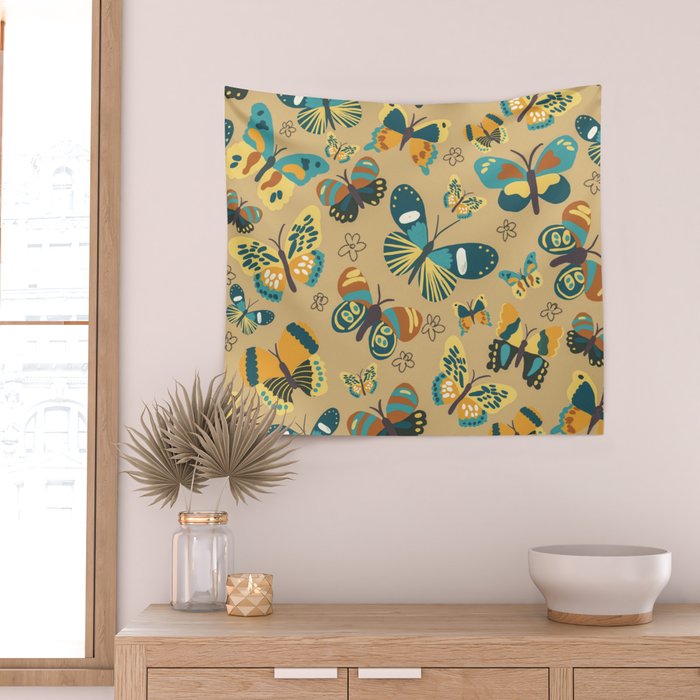 Butterflies#3 Wall Tapestry Gallery Image 2