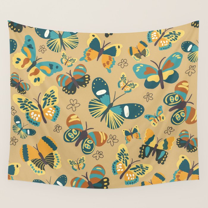 Butterflies#3 Wall Tapestry Gallery Image 4