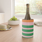 Mixed Stripe Pattern in Green, Pink, and Orange Wine Chiller Gallery Image 4