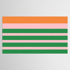 Mixed Stripe Pattern in Green, Pink, and Orange Tablecloth Gallery Image 2