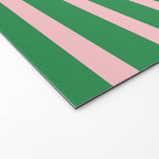 Mixed Stripe Pattern in Green, Pink, and Orange Welcome Mat Gallery Image 2