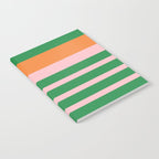 Mixed Stripe Pattern in Green, Pink, and Orange Notebook Gallery Image 2