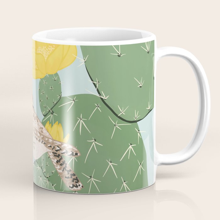 Prickly Pear with Wrens  Coffee Mug Gallery Image 1