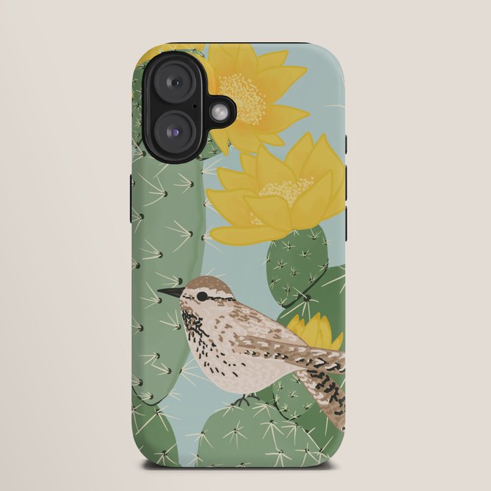 Prickly Pear with Wrens  iPhone Case Gallery Image 9