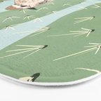 Prickly Pear with Wrens  Bath Mat Gallery Image 3