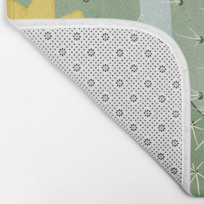 Prickly Pear with Wrens  Bath Mat Gallery Image 2