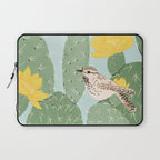Prickly Pear with Wrens  Laptop Sleeve Gallery Image 1