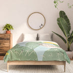 Prickly Pear with Wrens  Comforter Gallery Image 3