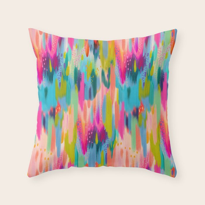 EttaVee Brushstroke 192 Throw Pillow Gallery Image 1