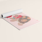 Tortoises love strawberries Yoga Mat Gallery Image 2