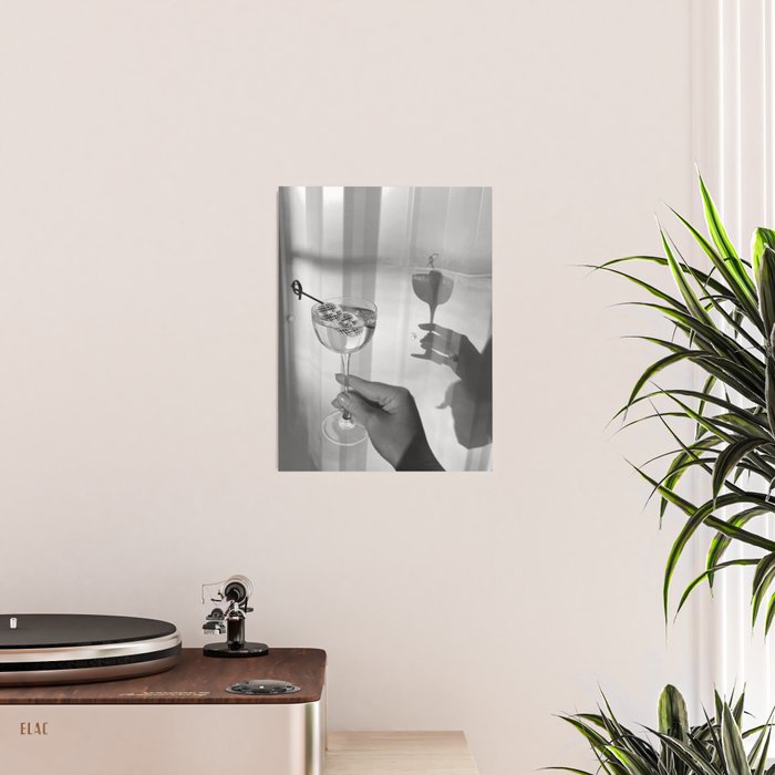 Disco Martini B&W Poster Gallery Image 2