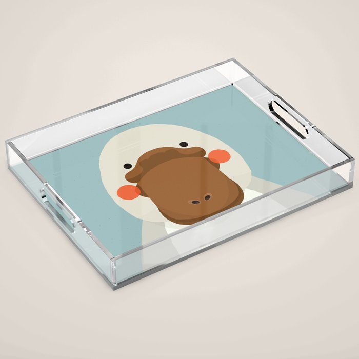 Platypus, Animal Portrait Acrylic Tray Gallery Image 1