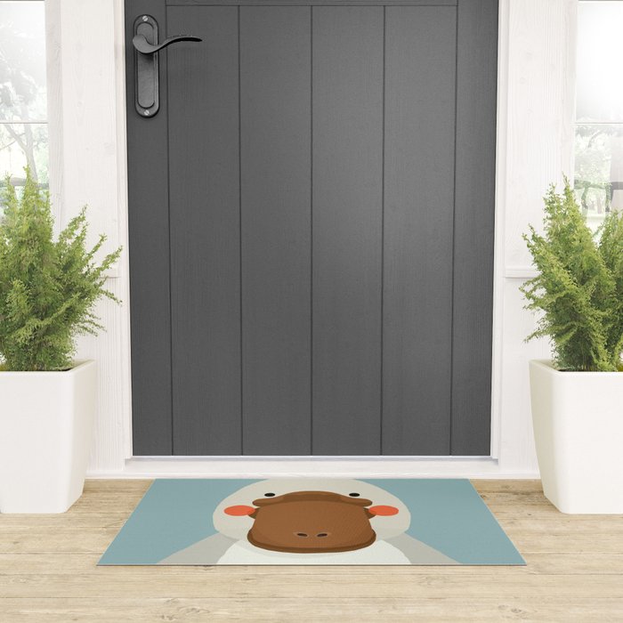 Platypus, Animal Portrait Welcome Mat Gallery Image 3