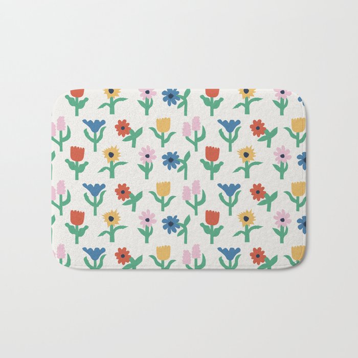 Spring Florals Bath Mat Gallery Image 1