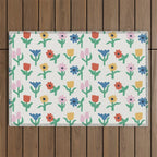Spring Florals Outdoor Rug Gallery Image 1
